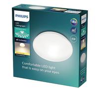 Philips 74630800, plafonnier LED CL200, rond, 6W, blanc chaud 2700K, Métal