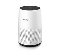 Philips 800 Series Purificateur d’Air Compact, Purifie les pièces mesurant jusqu’à 48 m², CADR (débit d'air pur) de 190 m³/h, Filtre HEPA, Blanc (AC0820/10), 49 m²