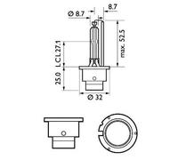 PHILIPS 85122SYC1 Ampoule xénon