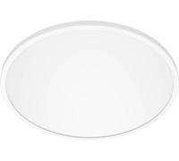 Philips LED Salle de bain Plafonnier Superslim, blanc, 15W, lumière blanc chaud 2.700K, 3 réglages de lumière - variateur sans gradateur, protection IP44, pack de deux