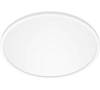 Philips Plafonnier LED Superslim pour salle de bains, blanc, 18W, lumière blanc chaud 2 700K, 3 réglages de lumière - variateur sans gradateur, protection IP44, lot de deux