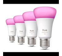 Philips Ampoule LED connectée A60 Blanc et couleur E27 6W 810 lm 1000–2000K Variateur pack de 4