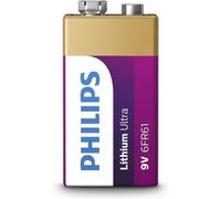 Philips 9V lithium batterij 1200mAh - longue durée pour détecteurs de fumée