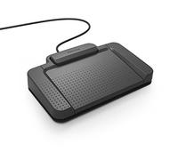 Philips ACC2310 Pédale de Commande, USB Interrupteur à Pied Design 3 Pédale, Plug et Play, sans Logiciel, Anthracite