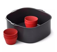 Philips Accessoire pour Airfryers XXL, Kit Cuve air fryer 6.2L & 9 moules à muffins en silicone (HD9957/00)
