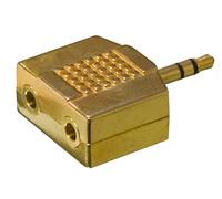 Philips Adaptateur double jack femelle vers jack mâle dorés Philips