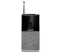 Philips AE1530/00 Radio portable (tuner analogique stéréo FM/MF, Prise casque, à piles) Noir/Argent