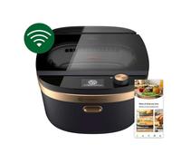 Philips Air Cooker 7000, commande application, écran LED, résiste au lave-vaisselle, 7,0 L, 1650 W, noir (NX0960/90)
