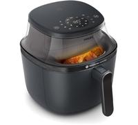 Philips Air Fryer Série 3000 6.2L,fenêtre de cuisson,air fryer 16 en 1,technologie RapidAir Plus,élimination des graisses,applica