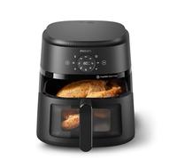 Philips Airfryer 2000 - Air Fryer 6.2L, 13 modes, écran tactile, Noir | Fenêtre de cuisson, 9 préréglages, technologie RapidAir, 90% de matières grasses en moins, Application HomeID (NA230/00)