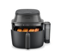 Philips Airfryer 5000 - Air Fryer 7.2L, Cuisson Vapeur, 21 modes, Noir | Fenêtre de cuisson, RapidAir Plus & Steamfry, Revêtement céramique, Nettoyage Auto SteamClean, App. HomeID (NA540/00)