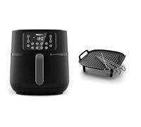 Philips Airfryer Série 5000 XXL, 7,2 L (1,4 kg), 16-en-1, application de recettes (HD9285/90) et Kit barbecue pour Airfryer XXL Philips, plaque anti-adhésive, noir (HD9959/00)