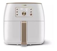 Philips AirFryer XXL Premium, 1,4 kg, 6 portions, écran LCD, technologie de déstockage des graisses, blanc (HD9870/20)