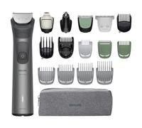 Philips Series 7000 MG7941/15 Tondeuse pour corps homme avec 17 accessoires visage, cheveux et corps, technologie BeardSense, sabot de précision premium, 120 min d'autonomie, 100 % étanche - Gris