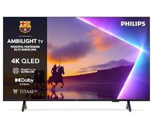 Philips Ambilight 55PUS8500 4K LED Smart TV - Écran 55 Pouces avec Plateforme Pixel Precise Ultra HD, Titan OS et Son Dolby Atmos, Compatible Alexa et Assistant Vocal Google