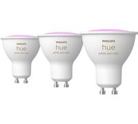 Philips Hue Ampoule LED connectée White and Color Ambiance GU10 400 lm Pack de 3 Bluetooth