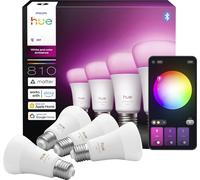 Philips Ampoule LED connectée A60 Blanc et couleur E27 6W 810 lm 1000–2000K Variateur pack de 4