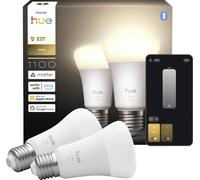 Philips Hue Ampoule connectée LED A60 – 2700K 9,5W 1100 lm réglable Alexa/Google/Apple – Pack de 2