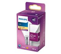 Philips Ampoule Flamme 6,5 W, 60 W, E14, 806 LM, 15000 h, Blanc Chaud