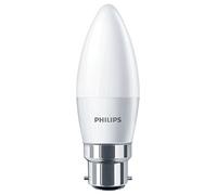 PHILIPS Ampoule flamme LED 5,5W-40W B22, blanc chaud, intensité variable - L'unité