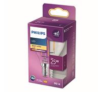 Philips Ampoule Flamme - Philips Ampoule Flamme, 2 W, 25 W, E14, 250 LM, 15000 h, Blanc Chaud
