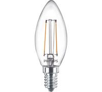 Philips Ampoule flamme transparente à filament 25W B35 E14