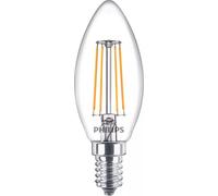 Philips Ampoule Flamme Transparente À Filament 40 W B35 E14 X 3