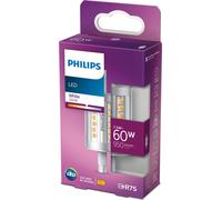 Philips Ampoule LED 78mm forme bâton 7,5W = 60W R7S 950lm blanc chaud 3000K