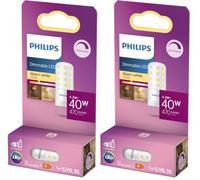 PHILIPS, Ampoule LED Capsule 40 W, Gy6.35, Blanc Chaud 2700K (Lot de 2)