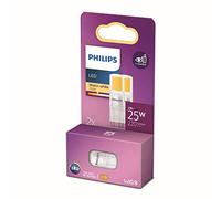 Philips ampoule LED Capsule G9 25W Blanc Chaud, Verre, Lot de 2
