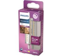 Philips Ampoule LED Crayon R7S 120W – Blanc neutre – Compatible variateur – Verre