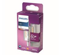 Philips ampoule LED Crayon R7S 60W 78mm Blanc Neutre, Verre