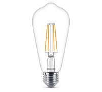 Philips ampoule LED E27 Edison Filament 7W Equivalent 60W Claire Blanc chaud