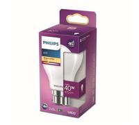Philips ampoule LED Equivalent 40W B22 Blanc chaud non dimmable, verre