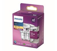 Philips Lighting 77429500 LED CEE F (A - G) GU10 réflecteur 3.5 W = 35 W blanc chaud (Ø x L) 5 cm