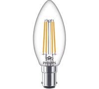 Philips ampoule LED Flamme B15 40W Blanc Chaud Claire, Verre