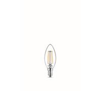 Philips Ampoule LED Flamme E14 40W Blanc chaud Verre clair Lot de 2