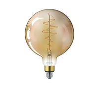 Philips ampoule LED Globe Giant G200 Vintage Filament E27 40W Claire Ambrée, Compatible Variateur, Verre
