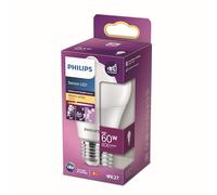 Philips ampoule LED LED Sensor 60W E27 Blanc chaud non dimmable, plastique