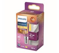 Philips Lighting 871951432439800 LED CEE D (A - G) E14 forme de goutte 3.4 W = 40 W blanc chaud (Ø x