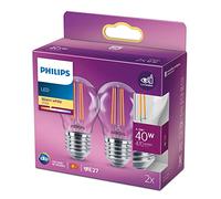 Philips LEDclassic Pack de 2 ampoules D45 E27, 2700 K, 4,3 W, 8718699763893, D45