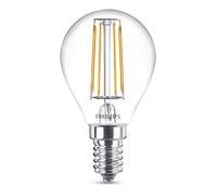 Philips ampoule LED Sphérique Filament E14 43W Equivalent 40W Claire Blanc chaud