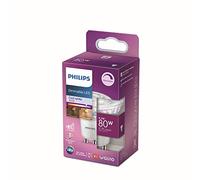 Philips ampoule LED Spot GU10 80W Blanc Froid Compatible Variateur, Verre