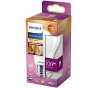 PHILIPS Ampoule LED Standard E27 - 100W Blanc Chaud Dépolie Verre Compatible Variateur - Verre Neutre G