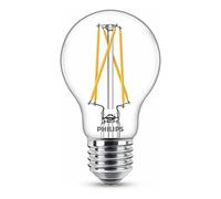 Philips ampoule LED Standard E27 60W Blanc Chaud Claire Compatible Variateur, verre