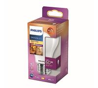 Philips ampoule LED Standard E27 60W Blanc Chaud Dépolie Verre Compatible Variateur, verre