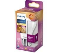 PHILIPS Ampoule LED Standard E27 - 60W Blanc Chaud Dépolie Verre Compatible Variateur - Verre