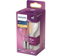 Philips ampoule LED Standard E27 75W Blanc Chaud Claire, Verre