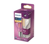 Philips Lighting 76299500 LED CEE E (A - G) E27 forme de poire 8.5 W = 75 W blanc chaud (Ø x L) 6 c