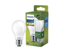 Philips ampoule LED Ultra Efficient Classe A, 40W, culot E27, Blanc chaud 2700K, dépolie, verre